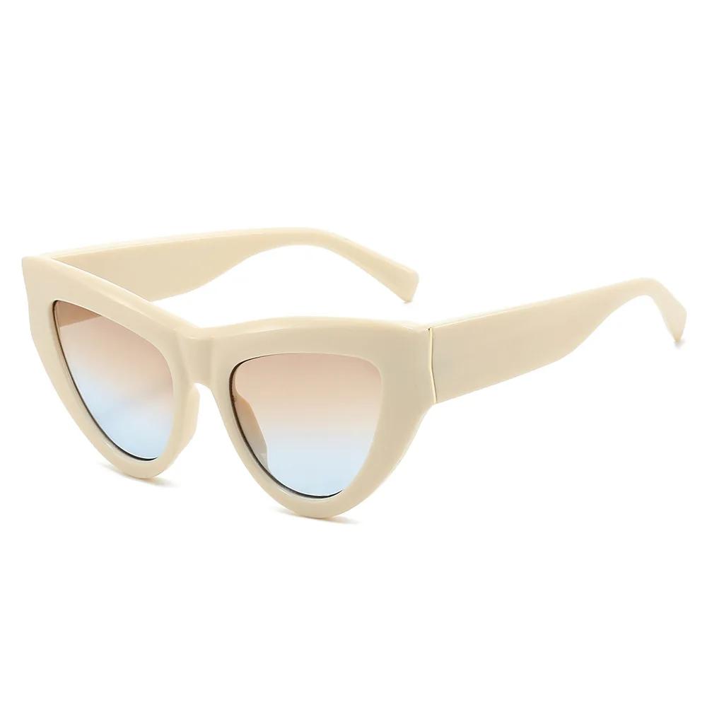 Hot Selling Women's Triangular Cat Eye High-End Fashion Sunglasses UV400 Protection Sun Glasses with Unique Design Best Seller