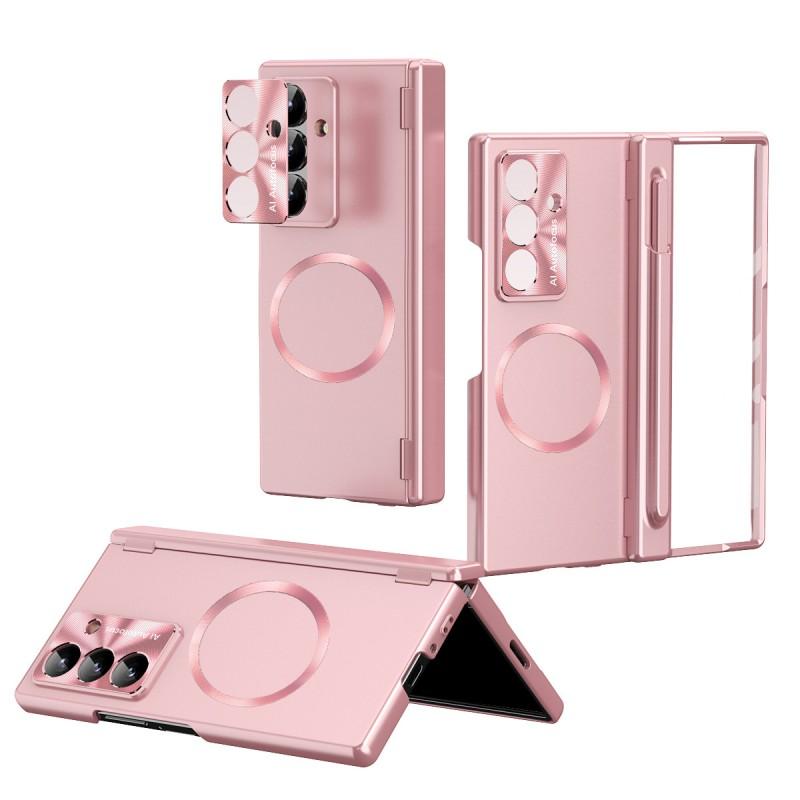 Premium Electroplated Magnetic Charging Case Galaxy Z Fold 8 Ultra Dual Hinge Shockproof PC Cover In Elite Colors