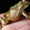 Латунная фигурка жабы, латунная фигурка счастливого животного-лягушки, модель, статуя, скульптура, игрушка для рабочего стола, украшение в стиле фэн-шуй, украшение, фестиваль, подарок