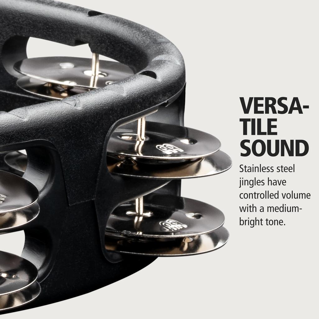 MEINL Percussion Headliner Series Mountable ABS Tambourine HTMT2BK []