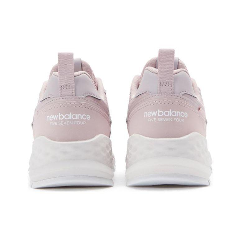 New Balance Nb 574 Сетчатая ткань Синтетическая кожа Удобные Простые Полувысокие Повседневные Кроссовки Унисекс Повседневные Кроссовки Светло-розовый MS574GCF