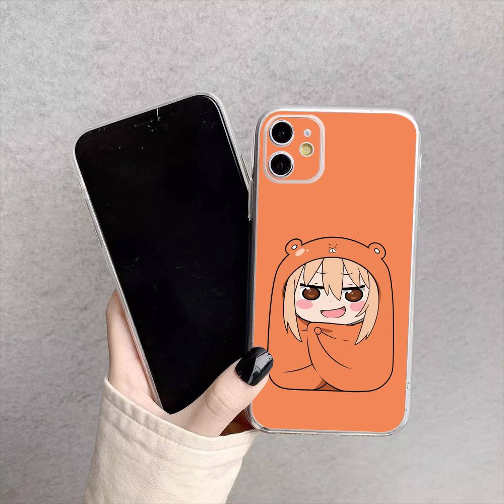 Anime Doma U-Umaru Phone Case For iPhone17,16,15,14,13,12,11 Plus,Pro Max Soft Transparent Cover