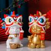 Запретный город танец льва Lucky Cat смола домашний декор, подарки к открытию магазина, практичные и богатые, культурные и творческие подарки