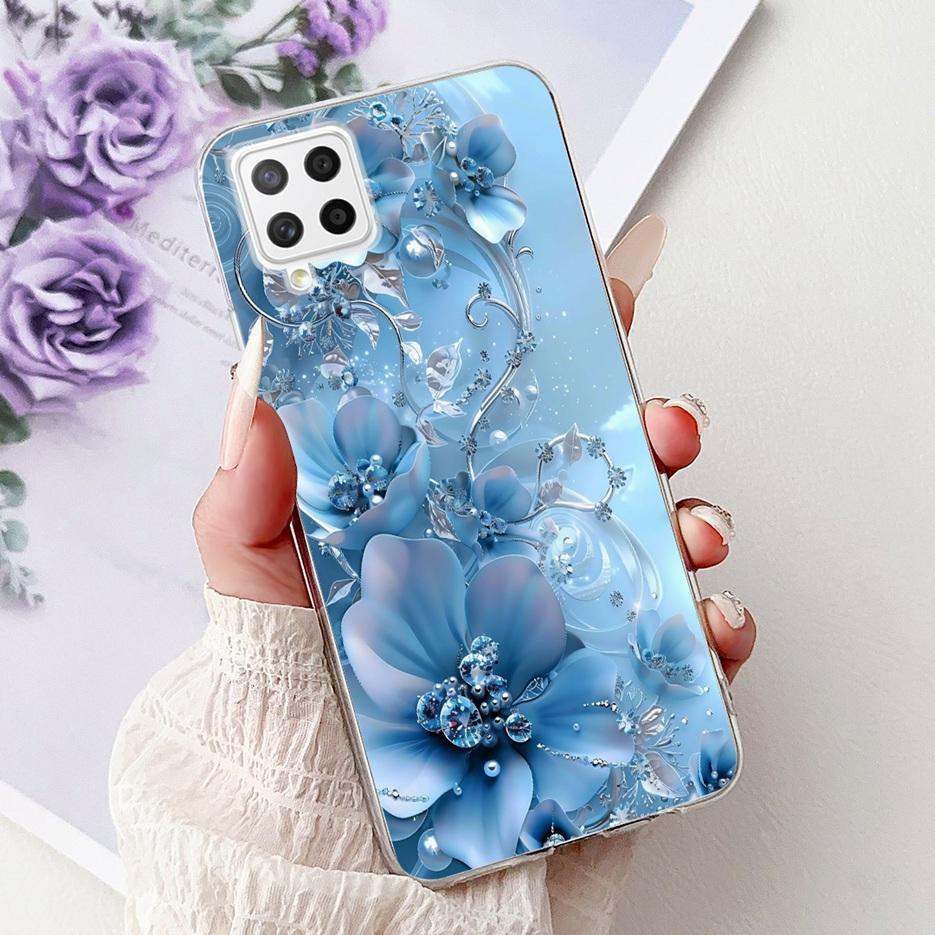 Чехол для Samsung Galaxy A22 4G Цветы Расписной Чехол Мягкий Тонкий Чехол для Телефона Для Samsung A22 A 22 Galaxy A42 5G Чехлы Сумки