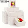 18pcs White Treat Boxes with See Though Window Gift Box Gift Wrap Boxes for Soap Gift Packaging Box for Birthdays Weddings Parties Festivals