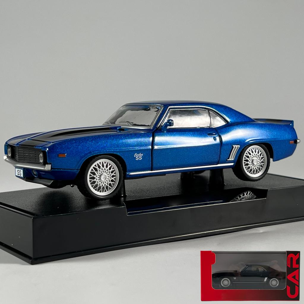 1:32 Chevrolet Camaro SS 350 1969 Super Classic Sports Cars Alloy Metal Diecast Model Car Home Trendy Toys Ornaments Holiday Boy