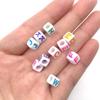 100 Pcs/lot Acrylic Beads Letter Bead Jewelry Finding For DIY Necklace Bracelet 6mm Fashion Wholesale High-quality New