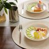 Round Braided Placemats 15 Inch Set of 6 - Heat Resistant Non-Slip Woven Table Mats for Dining Room Kitchen Decor