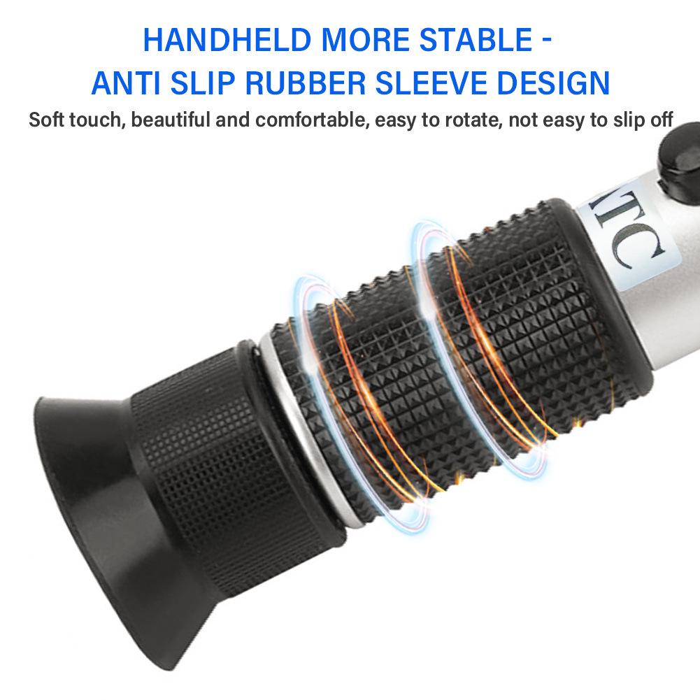 Handheld Refractometer: 0-40% Brix, 0-25% Alcohol for Fruit Wine Concentration Detection