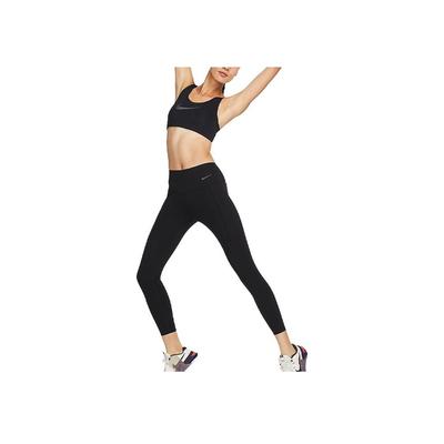 Универсальные леггинсы серии Journey Solid Quick-Dry средней посадки Tight Fitness 3/4 Sports Leggings Women Leggings Black DQ5875-010