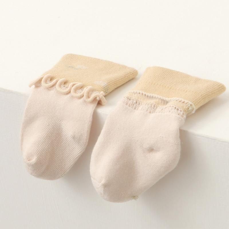 Newborn Infants Frilly Socks Soft Girls Cotton Sock For Kids Flower Pattern Children's Sock High Quality Baby Socken