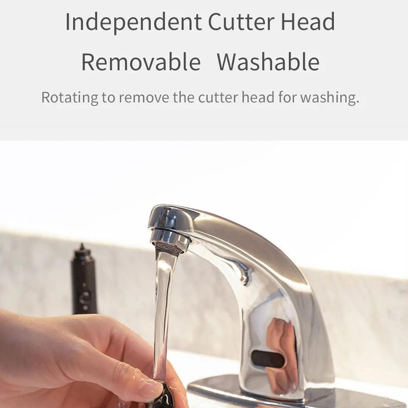 Xiaomi Электрический триммер для волос в носу ShowSee C1-BK Портативный Съемный Моющийся Двусторонняя вращающаяся на 360° режущая головка Моющаяся