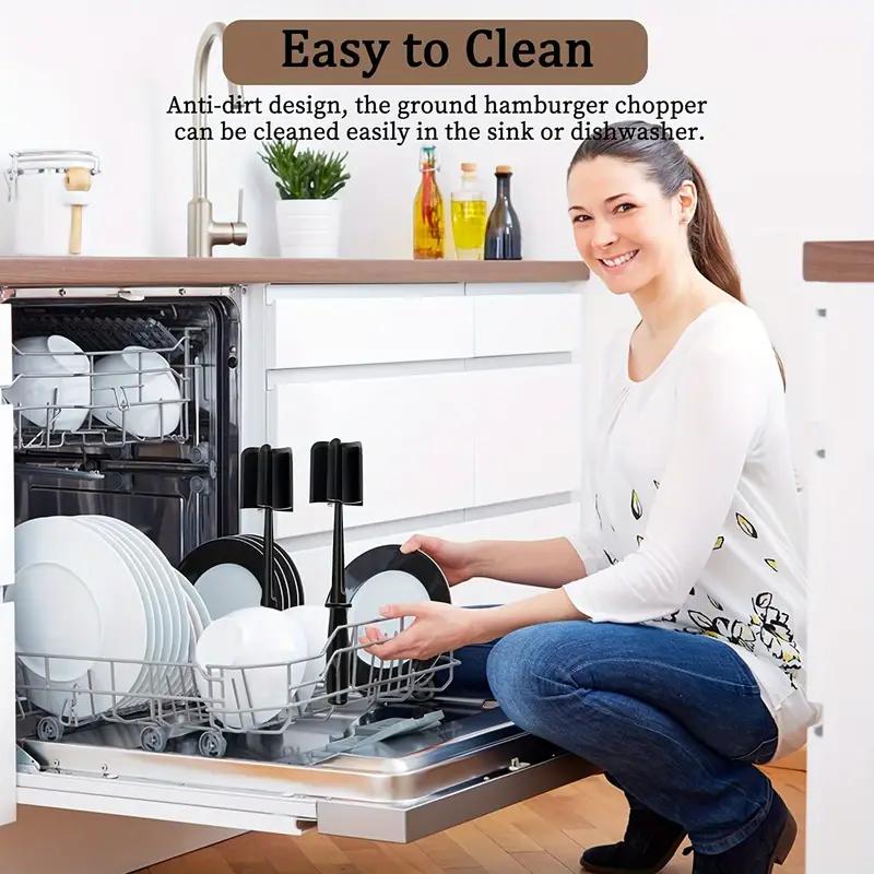 1 шт. кухонный измельчитель мяса, ручной измельчитель мяса, смешивание и измельчение рисовой заправки, лопатка для измельчения мяса