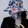 Face Mask Sunscreen Mask Cover Face Cap Bucket Hat Fashion Women Sun Hat  Farm Work