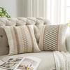 2 Pcs 45*45cm Throw Pillowcase Bohemian Color Matching Square Shape Bedroom Living Room Sofa Decoration Pillowcase Pillow Cover