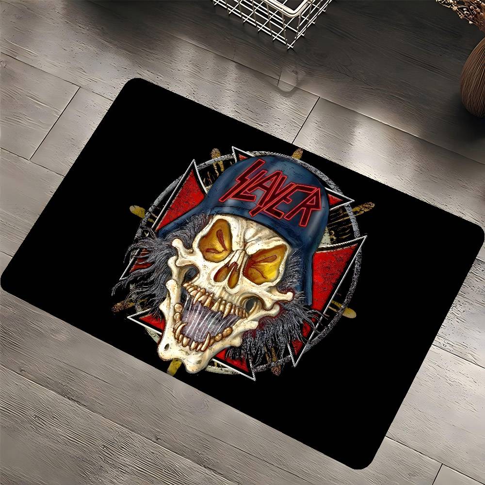 S-Slayer Хэви-метал группа Музыкальный коврик для двери Детская комната Спальня Декорация Балкон Противоскользящий придверный коврик Коврик для гостиной Ковер