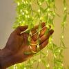 Artificial Leaf Curtain LED String Light, 200 LEDs, 8 Modes, Remote Control, Adjustable Brightness