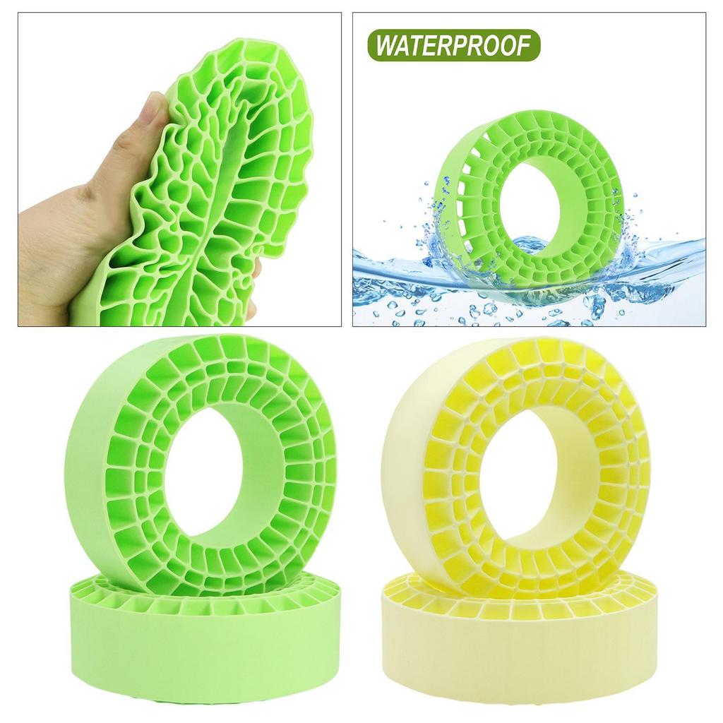 2Pcs Tire Inserts for 1/10 RC Crawler Trucks Waterproof Enhanced Traction Grip Cushioning Can Trim 1 10 Scale RC Car Accessories