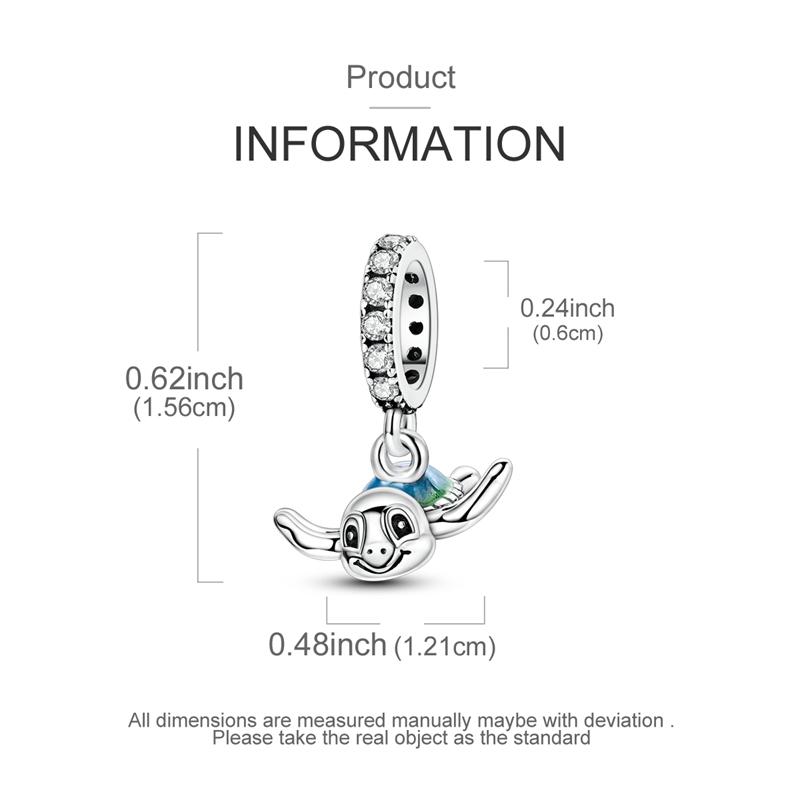 Charms Copper Turtle Dolphins Hedgehogs Pendant Bead Fit Original Necklace Bracelet Bangle Fine Jewelry Women Diy