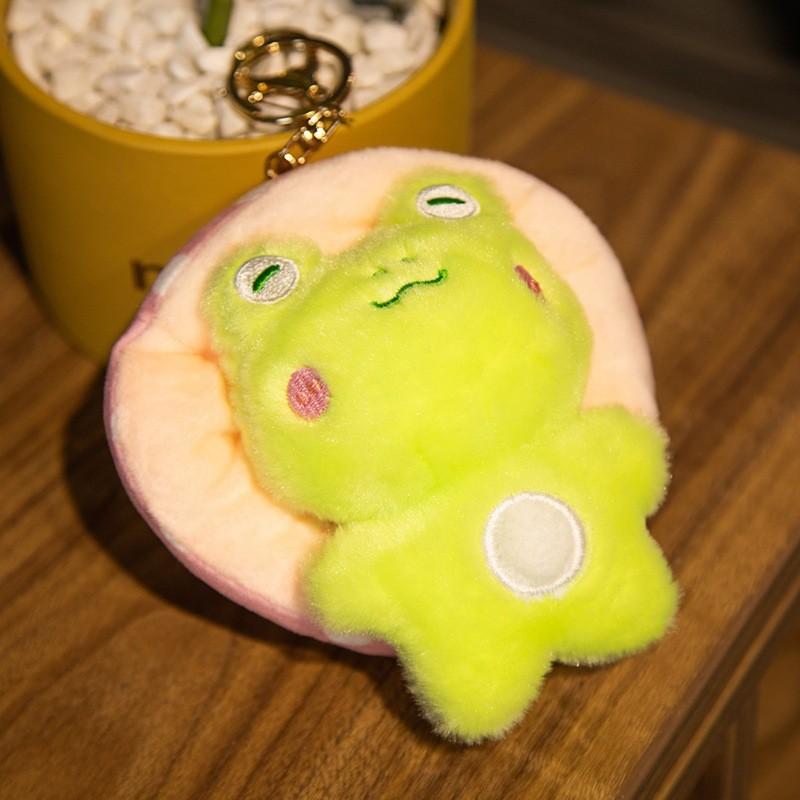 Плюшевая игрушка Лягушка в шляпе Мультяшная мягкая кукла Подвеска Украшение Детский милый подарок