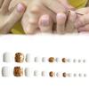 Handcrafted J-22 White Mica Toe Nail Film Bundle For Creative Nail Designs