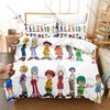 Digimon Anime 3D Print Bedding Set Duvet Cover + 2 Pillowcases Soft Polyester Bed Linen Bedroom Decor For Anime Fans