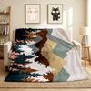 Mountain Forest Flannel Blanket Throw Blanket Soft Warm Sofa Bed Camping Car home Decor Unique Christmas Gift C9301925