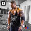 Men's Fitness Vest Wing Sports Fashion Comfortable Cotton Print Thin Belt Muscle T-shirt