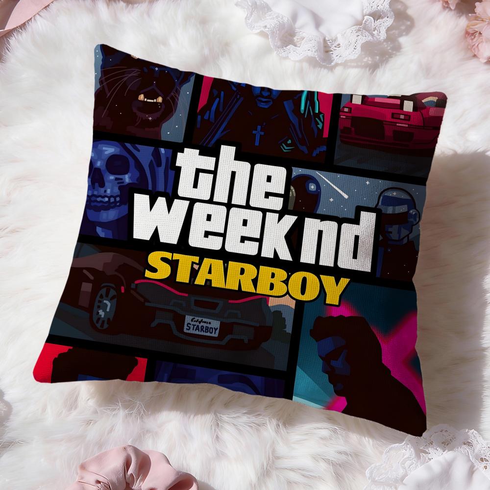 T-Певец The Weeknd Наволочка Премиум Комфорт Двусторонняя Наволочка - Дизайн Два в Одном для Любой Комнаты и Салона Автомобиля
