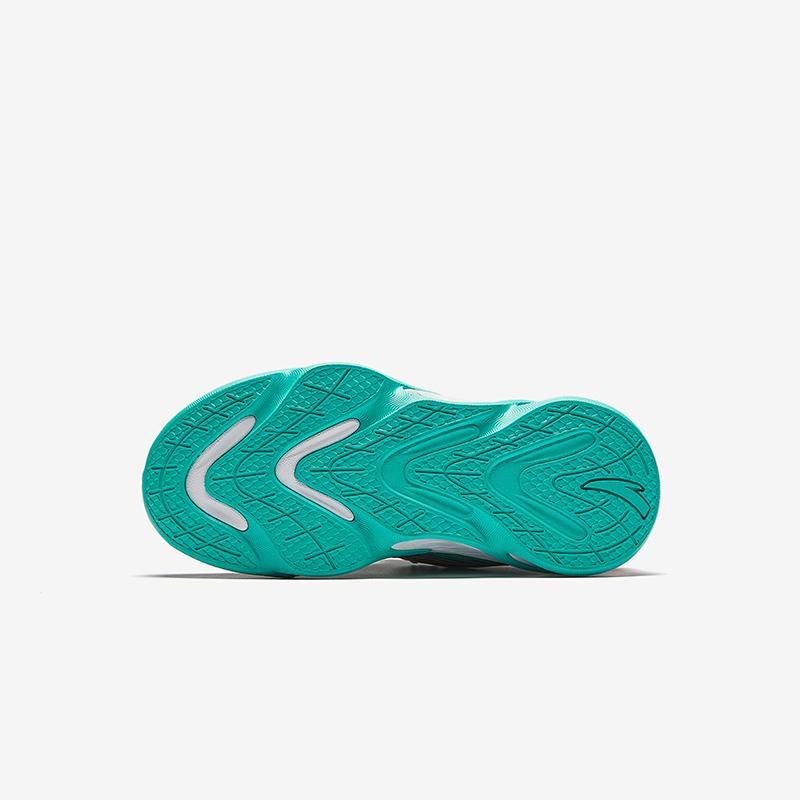 Anta Детские модные универсальные легкие кроссовки с низким верхом и амортизацией, из синтетической кожи, детские кроссовки, черно-зелено-оранжевые A12439912N-1