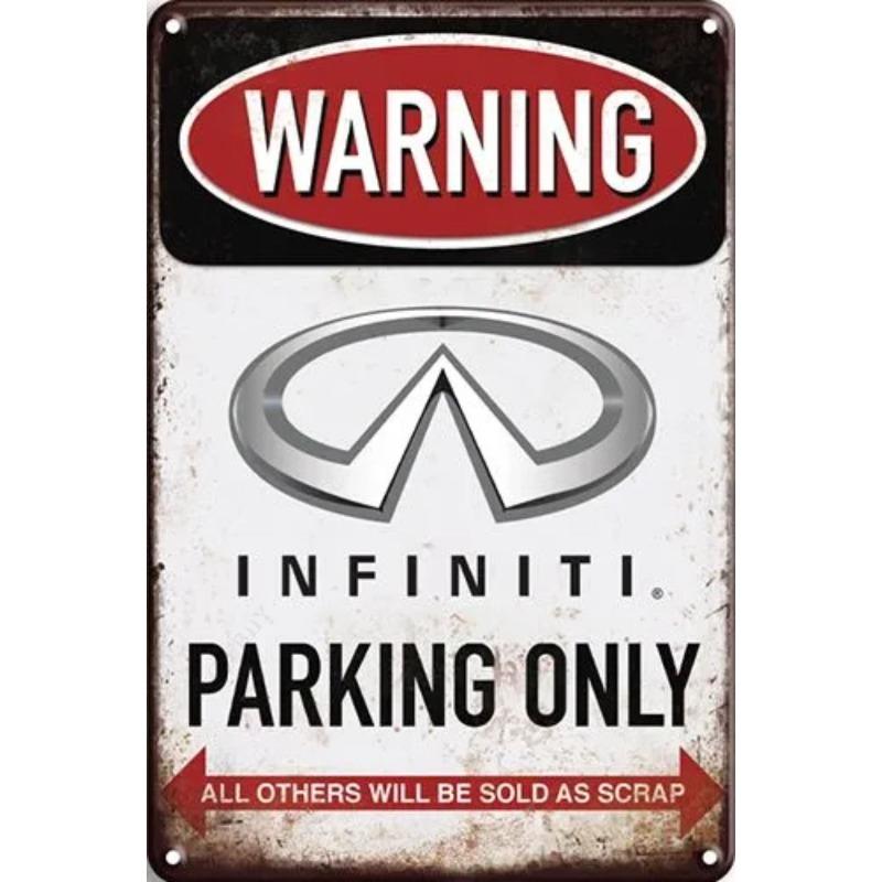 Lamborghini Parking Only Sign, Retro Metal Car Decor Plaque