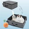 Portable Folding Travel Pet Litter Box Dog Toilet Tray Folding Cat Litter Potty Waterproof Outdoor Foldable Cat Litter Box