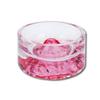 ENN LLC Hamster Water Bowl Crystal Glass Fujiyama Shape (Pink)