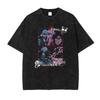 Japan Anime Bleach Aizen Sousuke Graphic Tee Men Oversized Washed Tshirts Manga Casual T Shirt Harajuku Streetwear Unisex Cotton Short Sleeve Tops