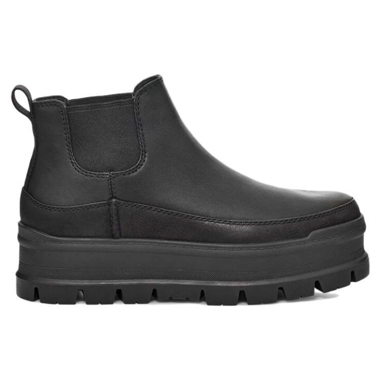 UGG Ботильоны женские из натуральной кожи Merina Top Grain Leather с толстой подошвой, черные 1130490-BLK