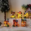 LED Christmas Light House Miniature House Xmas House Miniature  for Christmas Party