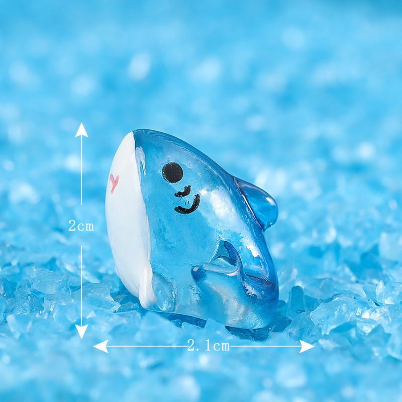 Cute And Playful Resin Shark Miniatures For Fairy Garden Or Aquarium Decorations