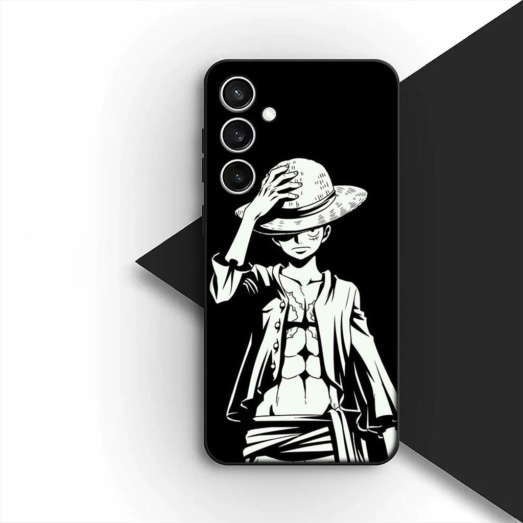 for Samsung Galaxy S20 S22 S21 FE Ultra Plus A07 A17 A15 A16 A25 A57 A37 Phone Cover Soft Case Portgas D Ace One Pieces Luffy