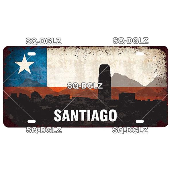 [SQ-DGLZ] Знаменитый городской номерной знак, металлический знак, винтажная табличка, деревенская жестяная вывеска, настенный декор, декор для бара, дорожный постер