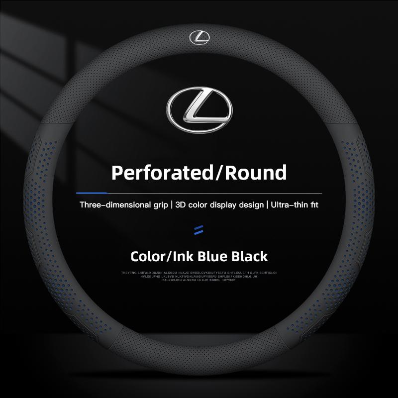 2026 Hot Interior Stickers 38cm Diameter Leather Car Steering Wheel Cover For Lexus RX330 IS250 Ct200h ES300h LS Non-slip Steeri