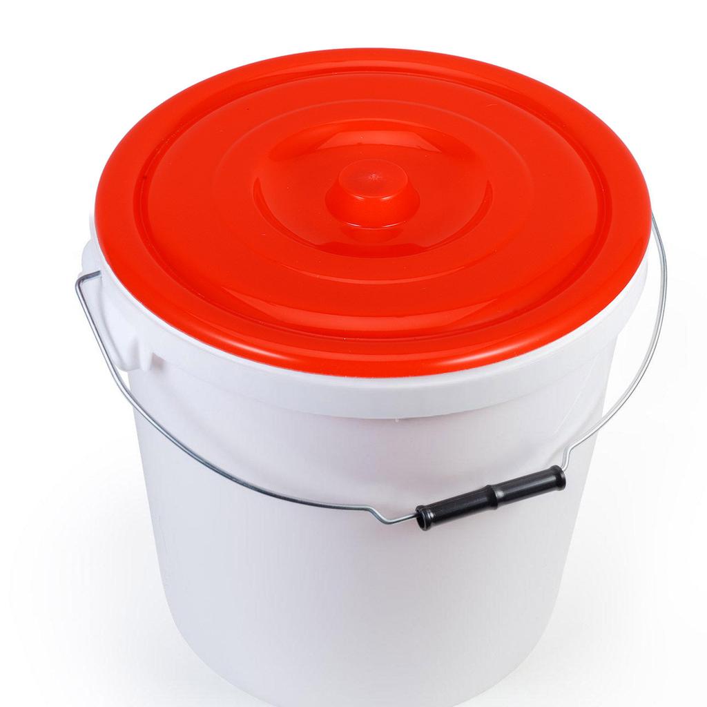 2Pcs 37.5cm Plastic Trash Can Lid Round Bucket Cover Odor Blocking Replacement for Sanitation Waste Box Garbage Can Accessories