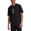 Juventus Letter Pattern Round Neck Fashion Versatile Short Sleeve T-Shirt Men T-Shirt Black GM3531
