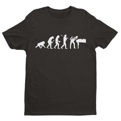 EVOLUTION OF SNOOKER T Shirt Gift Idea Pool Darwin Ape To Man Evo Design Funny