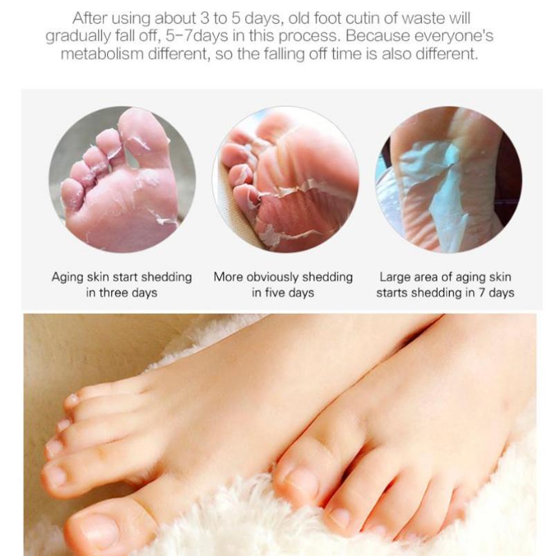 EFERO 1 пара, маска для ног с алоэ вера, пилинг для ног, маска для ног, скраб, отшелушивающие носки для педикюра, против трещин на пятке, пластырь для удаления кожи на ногах