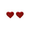 Cute Love Stud Earrings Three-Dimensional Peach Heart Stud Earrings Simple Jewelry Stud Earrings