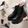 Autumn And Winter Plus Size Casual Women'S Boots Solid Color Simple And Durable For Commuting 35-42