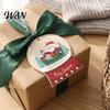 Personalized Wooden Ornaments Crystal Ball Pattern Christmas Ornament, 2D Flat Santa Claus/Christmas Holiday Party Supplies Tree Hanging Decoration