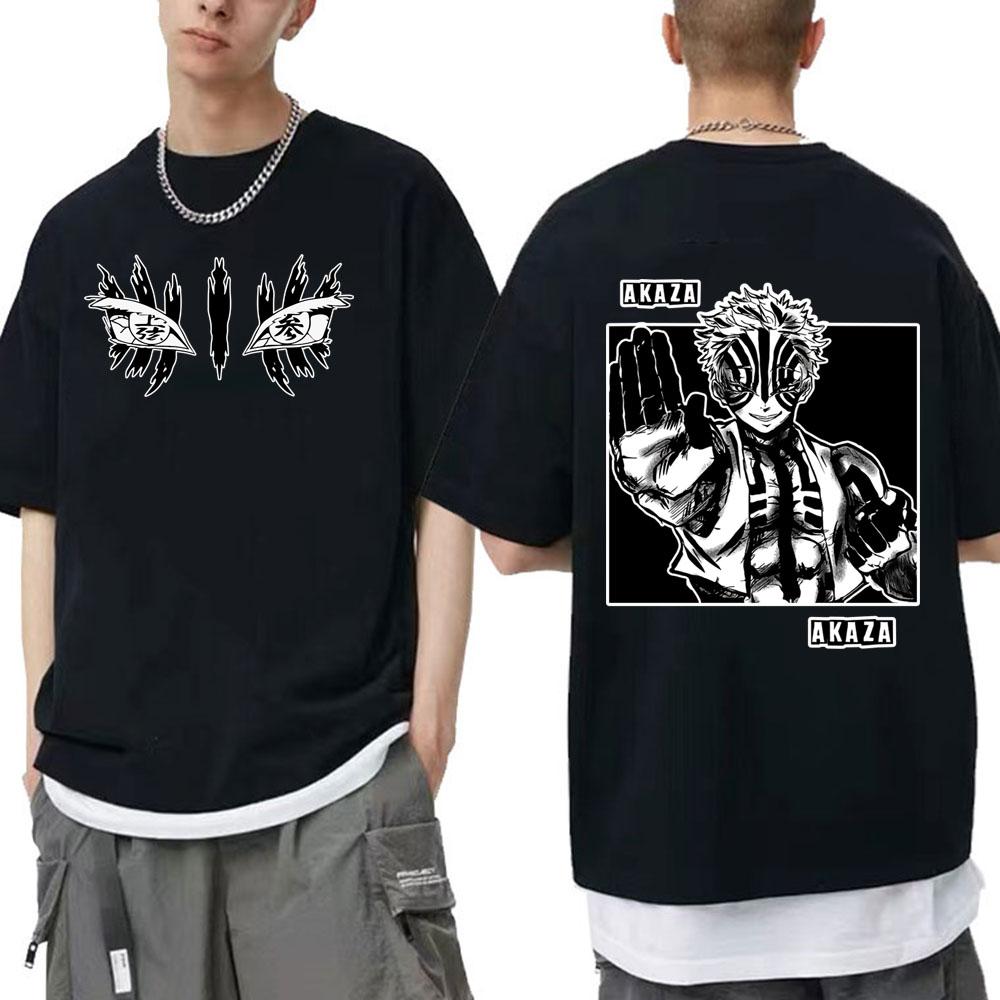 Футболка Harajuku Hot Demon Slayer Anime Unisex Футболки с коротким рукавом в стиле унисекс/унисекс в стиле хип-хоп