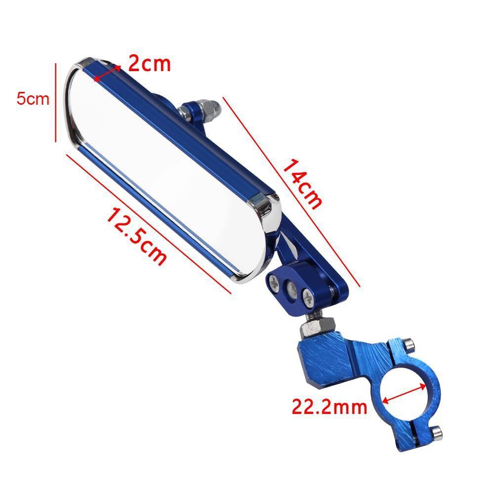 View Rotate Aluminium Alloy MTB Bike Rearview Motorcycle Looking Glass Handlebar Bicycle Mirror