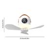 3600/7200mAh Ceiling Fans with Lights LED Light 3Gears Ceiling Fan with Remote Rechargeable Powered Silent Operation